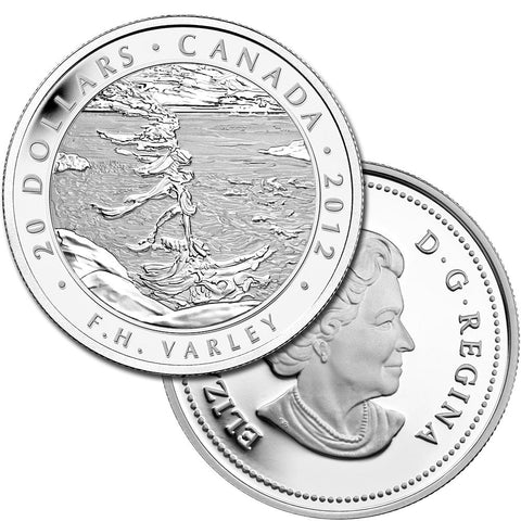 2012 Canada $20 Varley Stormy Weather Georgian Bay .9999 1 oz Silver - Gem in Capsule w/ COA