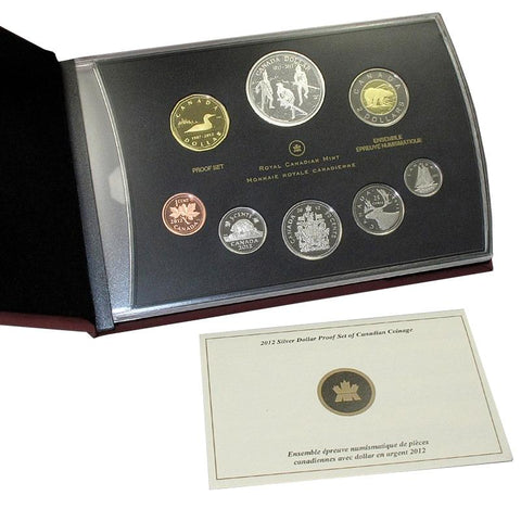 2012 Canada 8-Coin War of 1812 Silver Dollar Proof Set in OGP w/ COA
