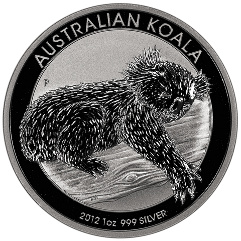 2012 Australia Silver Koala 1 oz .999 Silver - Gem Brilliant Uncirculated (In Capsule)