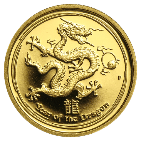 2012-P Proof Australia $15 10th Ounce Lunar Series II Year of the Dragon - Gem Proof
