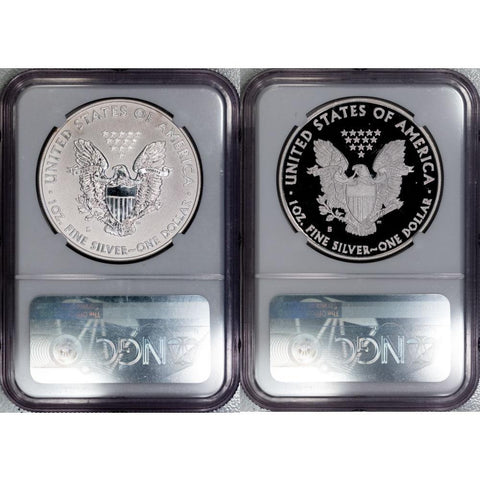 2012-S American Eagle San Francisco 2-Coin Set - NGC PF 69 Trolley Label