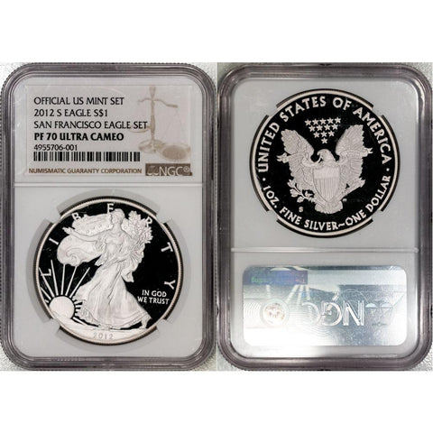 2012-S Proof American Silver Eagle - NGC PF 70 UCAM