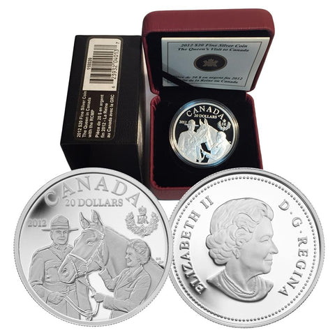 2012 Canada $20 The Queens Visit to Canada Silver Coin w/ Box & C.O.A.