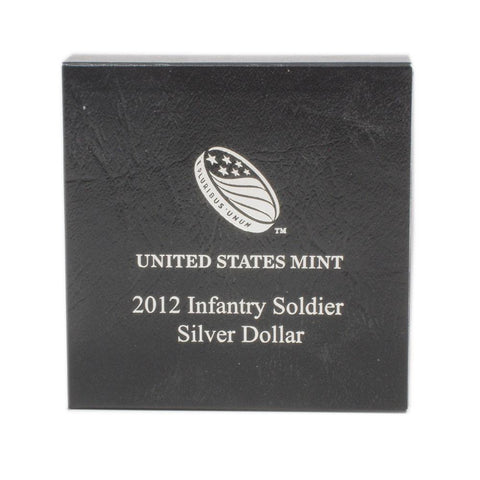 2012 Infantry Soldier Silver Dollar - Gem Proof in OGP w/ COA