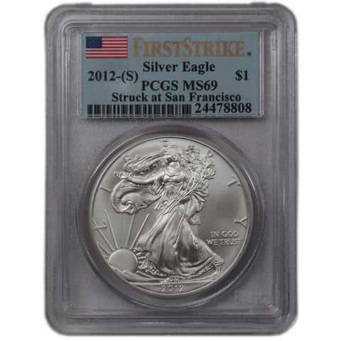 2012-S First Strike American Silver Eagle in PCGS MS 69
