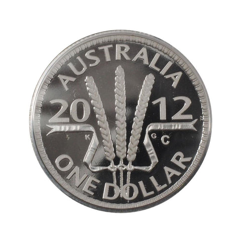 2012 Australian Wheat Sheaf Dollar Silver Proof Coin - Gem Proof in OGP