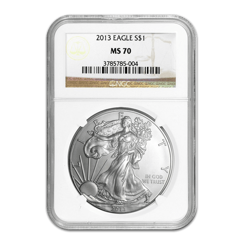 2013 American Silver Eagles in NGC MS 70