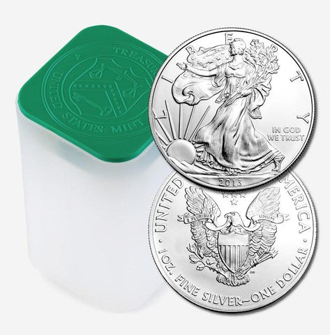 2013 American Silver Eagle Mint Roll of 20 - Crisp Original Rolls on Special