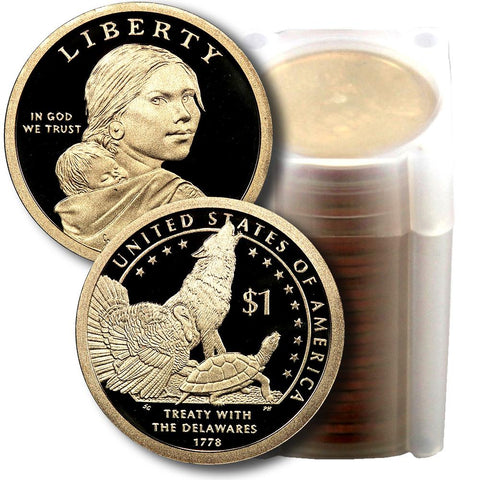 25-Coin Roll of 2013-S Proof Native American Dollars - Directly From Proof Sets