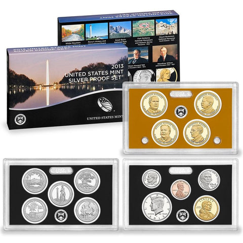 2013-S US Mint Silver Proof Sets in Original Box with COA - Special