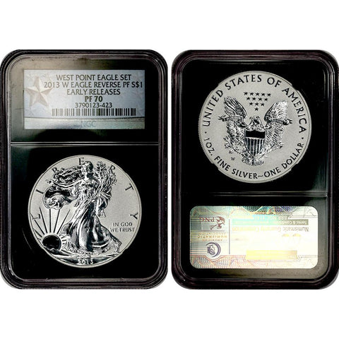 2013-W Reverse Proof American Silver Eagle in NGC PF 70