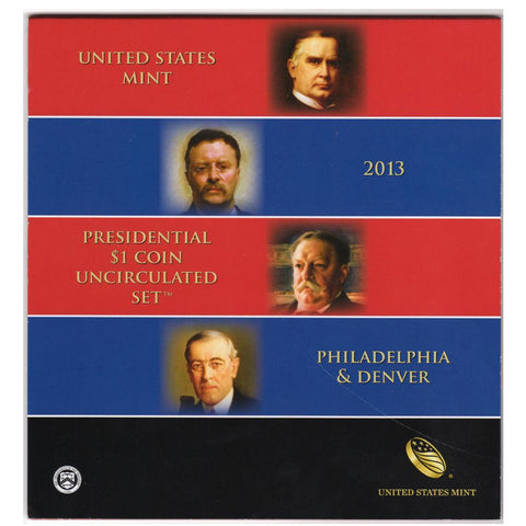 2013 United States Mint Presidential $1 Coin Uncirculated Set