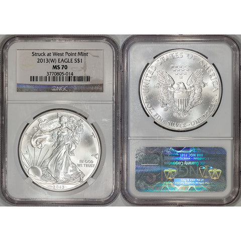 2013(W) American Silver Eagle - NGC MS 70