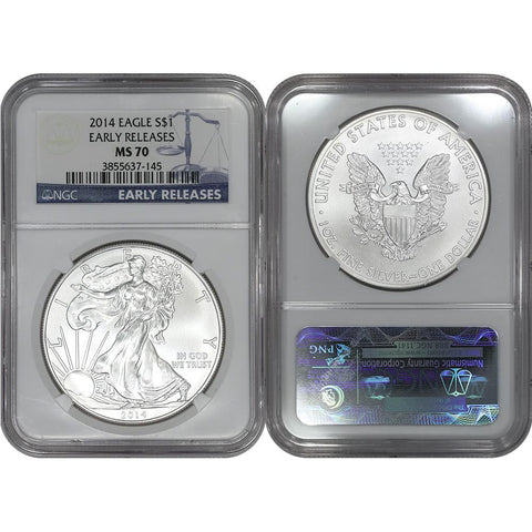2014 American Silver Eagle - NGC MS 70 Early Release