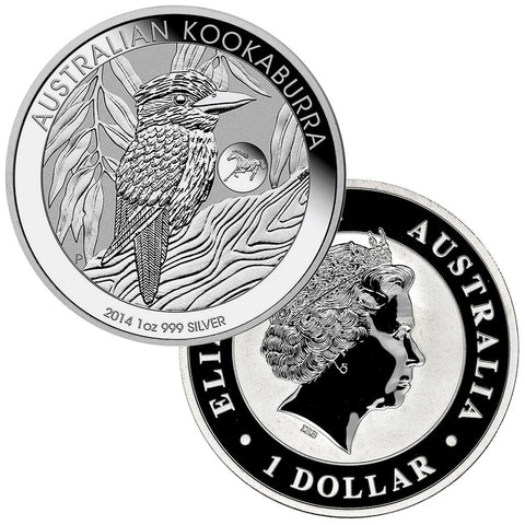 2014 Australia $1 Silver 1 oz. Kookaburra KM.2117 Horse Privy - Gem Uncirculated