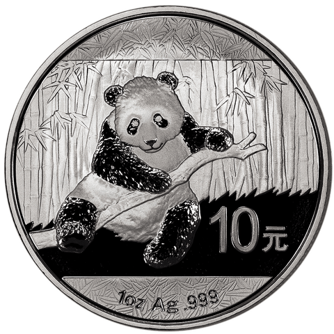 2014 China Silver Panda 1 oz .999 Silver - Gem Brilliant Uncirculated (In Capsule)