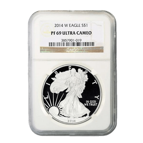 2014-W Proof American Silver Eagle - NGC PF 69 Ultra Cameo