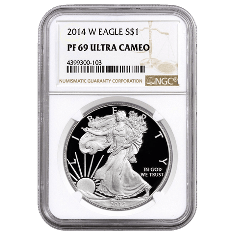 2014-W Proof American Silver Eagles in NGC PF 69