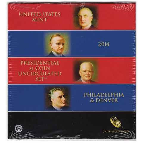 2014 United States Mint Presidential $1 Coin Uncirculated Set