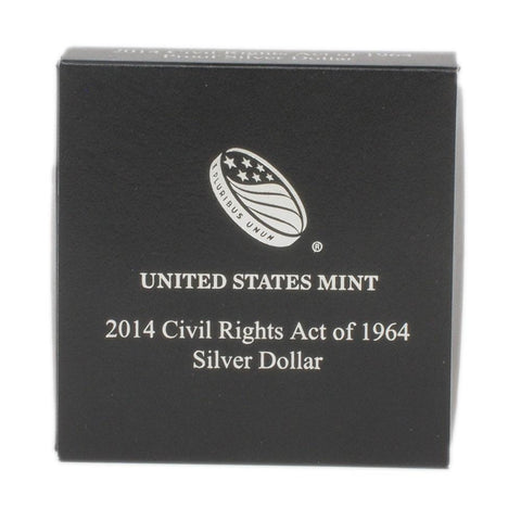 2014 Civil Rights Act of 1964 Proof Silver Dollar - Gem Proof in OGP w/ COA