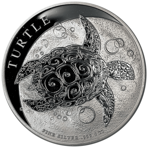 2016 Niue 5 oz Silver $10 Hawksbill Turtle - -Gem Brilliant Uncirculated