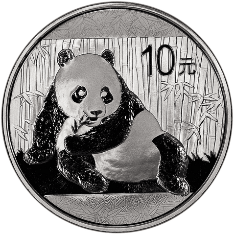 2015 China Silver Panda 1 oz .999 Silver - Gem Uncirculated in Flip