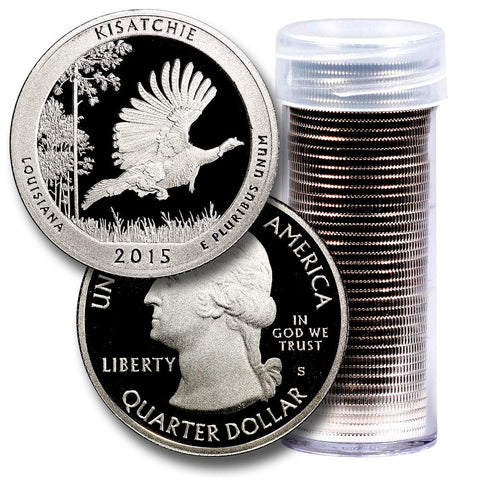 40-Coin Roll of 2015-S Kisatche America The Beautiful Clad Proof Quarters - Directly From Proof Sets