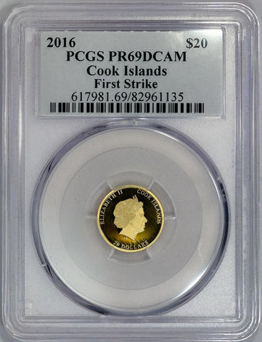 2016 Cook Island Reagan Legacy Proof Gold 3-Coin Set PCGS PR 69 in Box w/ COA