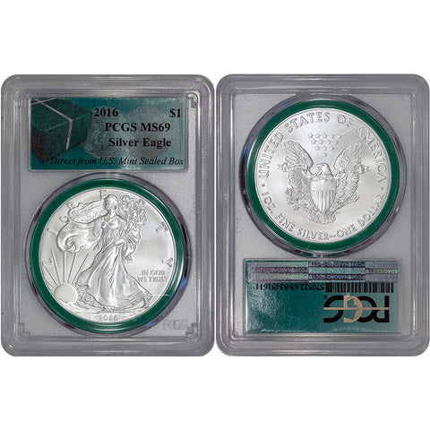 2016 American Silver Eagle Direct From Monster Box - PCGS MS 69