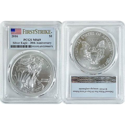 2016 American Silver Eagles - PCGS MS 69 FirstStrike