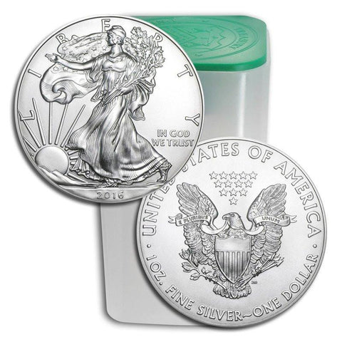 2016 American Silver Eagle Mint Roll of 20 - Crisp Original Rolls on Special