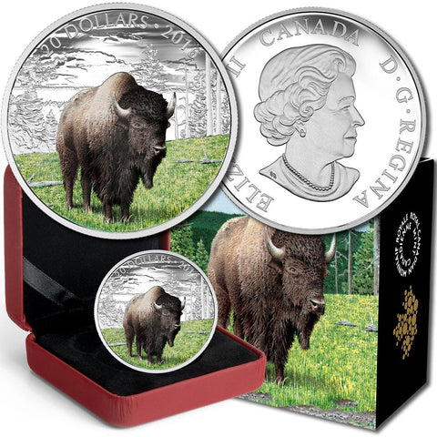2016 Canada $20 Benevolent Bison .9999 1 oz Silver Coin - Gem in Box w/ COA