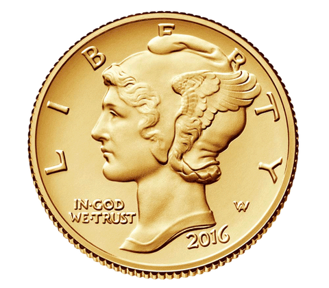 2016-W Centennial Gold Mercury Dime - Sold Out At The Mint