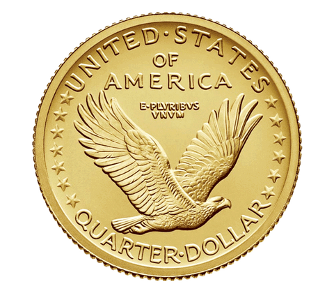 2016-W Centennial Gold Standing Liberty Quarter in OGP with COA
