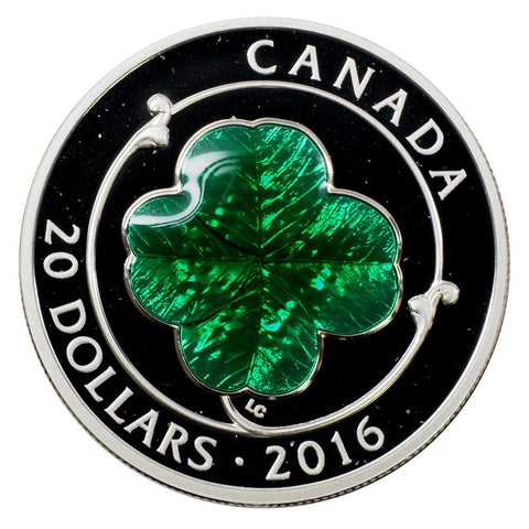 2016 $20 Canadian Four-Leaf Clover - Gem Proof in OGP w/ COA