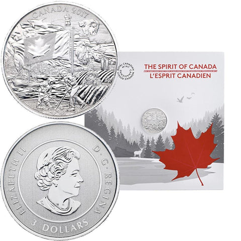 2017 1/4 oz Canadian Silver Spirit of Canada $3 Coin - Still Shrinkwrapped Gem
