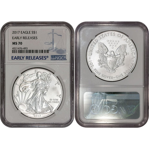 2017 American Silver Eagle - NGC MS 70 Early Releases