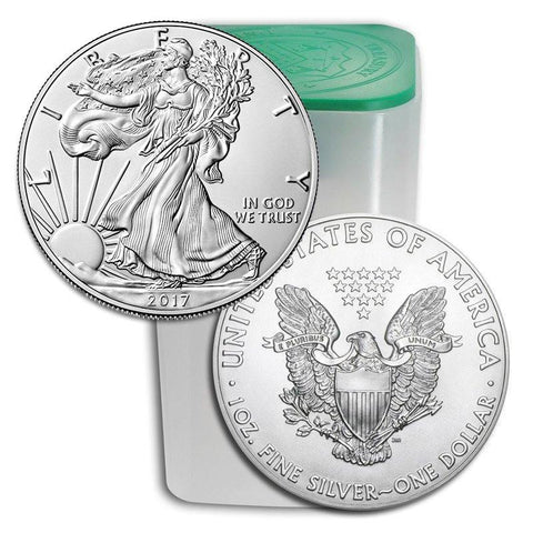 2017 American Silver Eagle Mint Roll of 20 - Crisp Original Rolls on Special