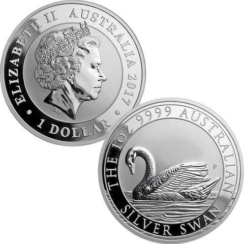 2017 Australia $1 .9999 Silver 1 oz. Silver Swan - Gem Uncirculated in Capsule