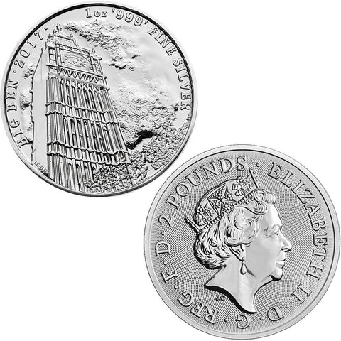 2017 Great Britain 1 oz .999 Silver Big Ben - Gem Uncirculated in Capsule