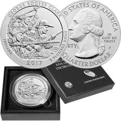 2017-P George Rogers Clark America The Beautiful Silver Burnished 5 oz