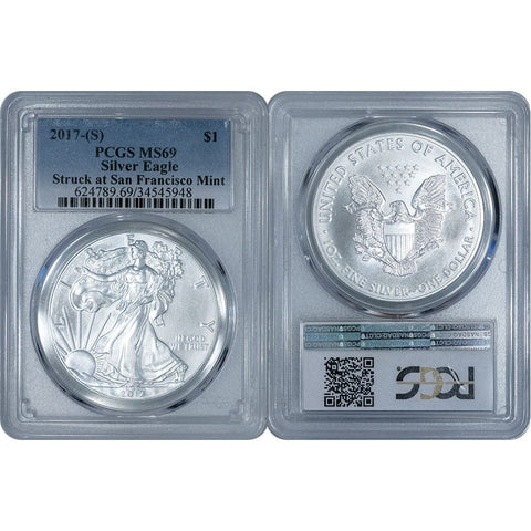 2017(S) $1 American Silver Eagle - PCGS MS 69