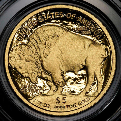 2008-W Proof $5 .9999 Gold Buffalo in OGP ~ Scarce Low Mintage Issue