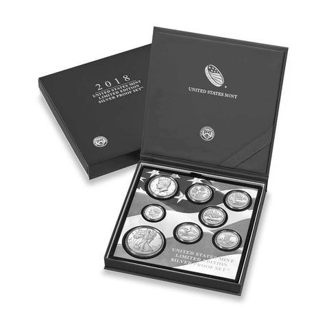 2018 US Mint Limited Edition Silver Proof Set - New In Original Box w/ COA