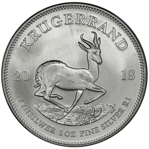 2019 South Africa 1 oz Silver Krugerrand Coin - Gem Uncirculated