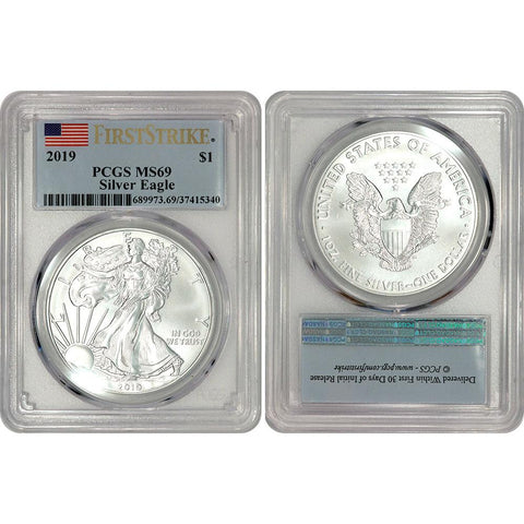 2019 American Silver Eagle - PCGS MS 69 First Strike