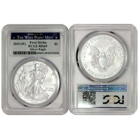 2019(W) American Silver Eagle - PCGS MS 69 First Strike - West Point Mint