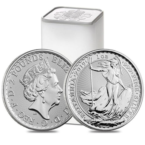2019 Great Britain 1 oz .999 Silver Britannia - Gem Uncirculated in Capsule