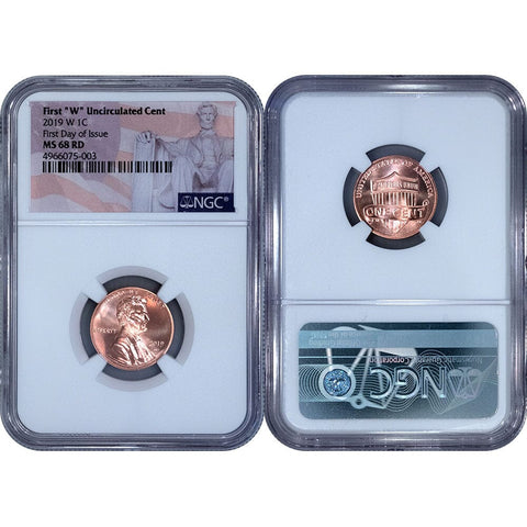 2019-W Lincoln Memorial Cent - NGC MS 68 RD FDOI