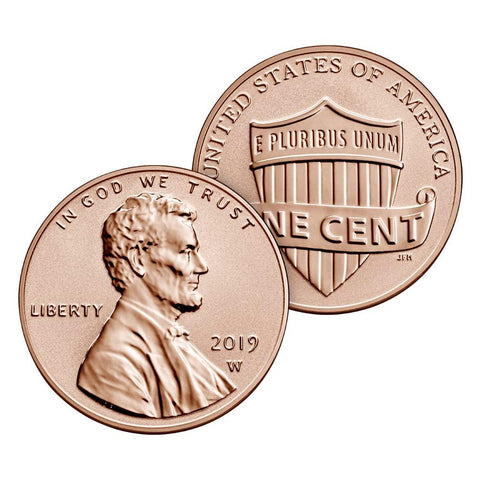 2019-W Lincoln Cent Deal - Straight from Sets - Gem in Cello & Envelope w/ COA